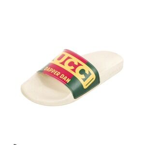 Gucci Dapper Dan Rubber Dapper Dan Pool Flat Slides Size 38